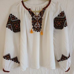 Ukrainian Vintage Handmade Embroidered Traditional Vyshyvanka